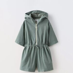 Zara Girl Zippered Jumpsuit 10y